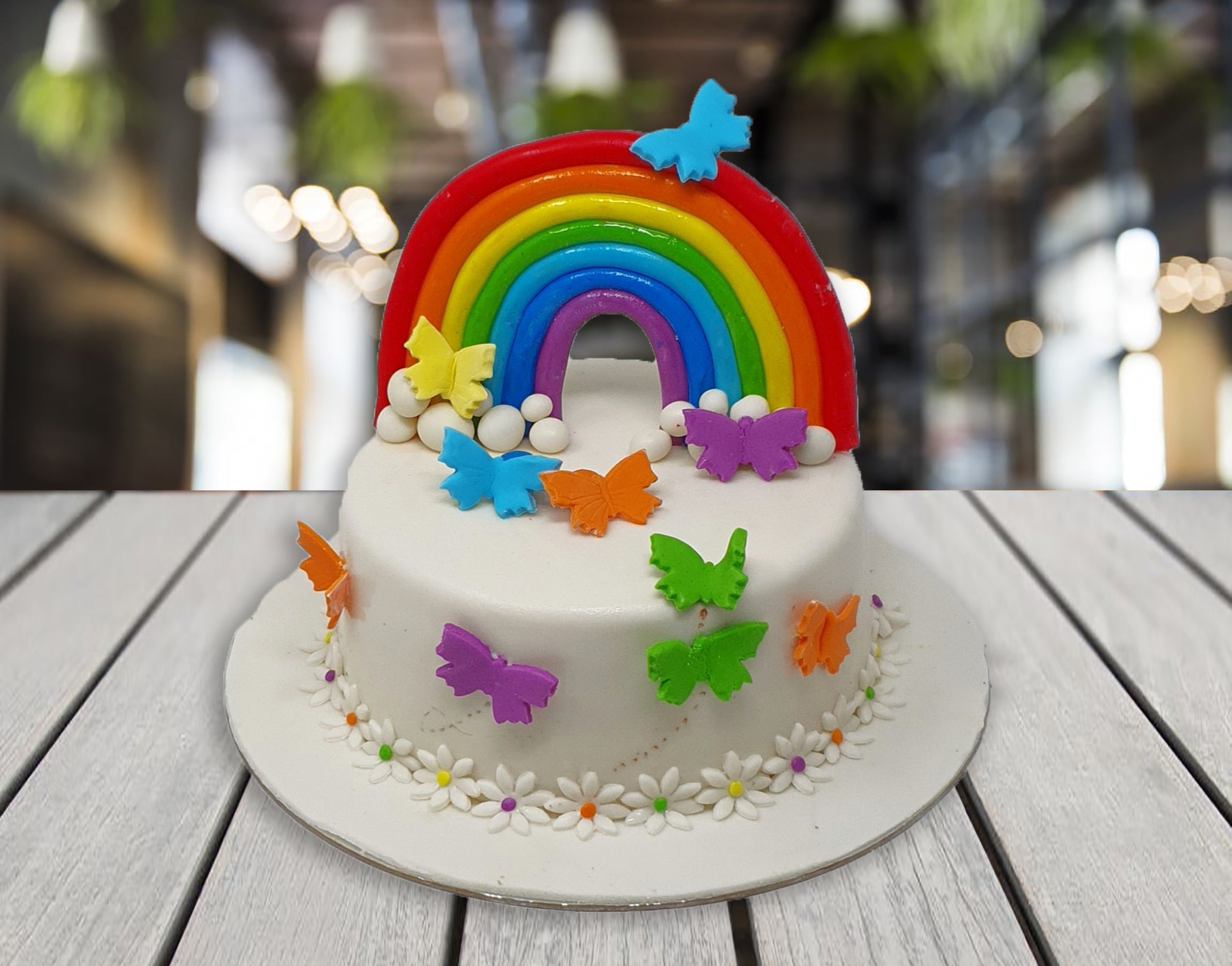 How To Make A Gradient Rainbow Cake — Boston Mamas